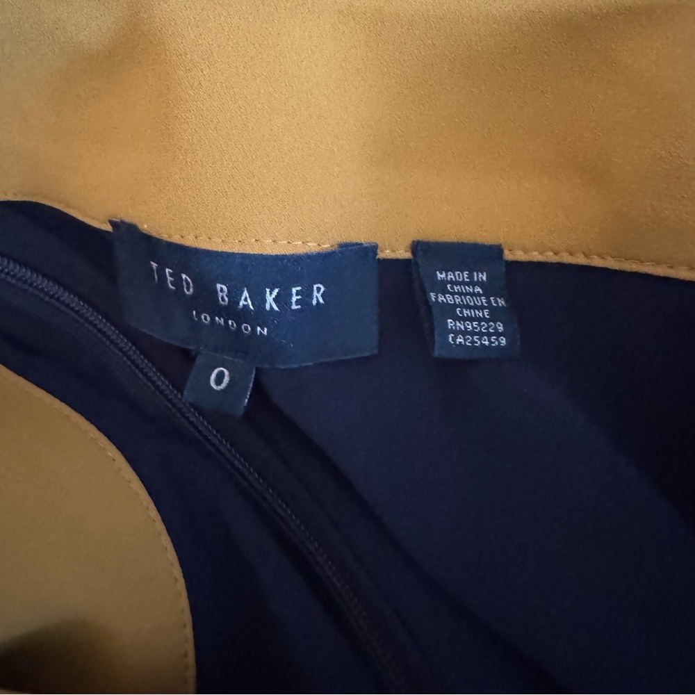 Ted Baker Darvva V-Neckline Cotton Sleeveless Women’s Jumpsuit Black Size 0 NWOT - Picture 4 of 4